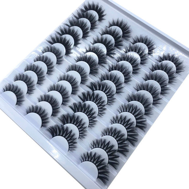 NEW 20 Pairs 8-25mm Fake Eyelashes 100 Mink Eyelashes Mink NEW 20 Pairs 8-25mm Fake Eyelashes 100 Mink Eyelashes Mink
